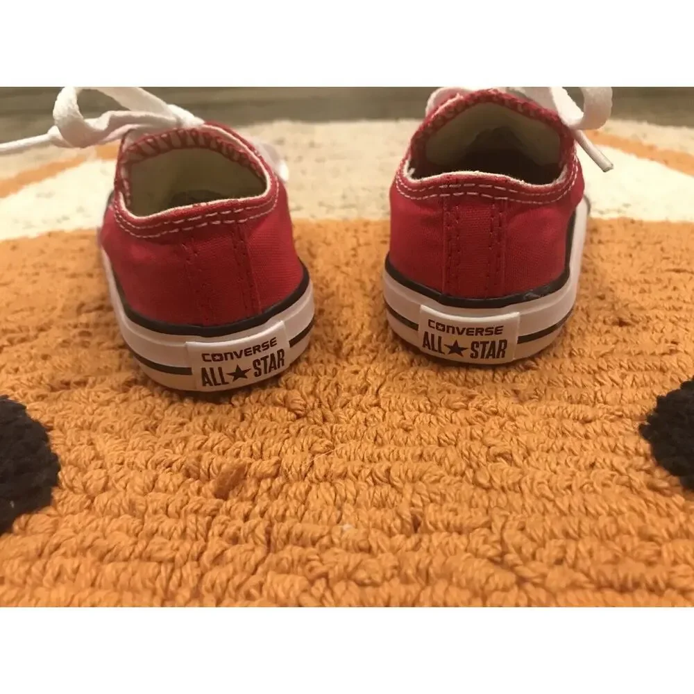 Converse Kids Red Low Top Sneakers
